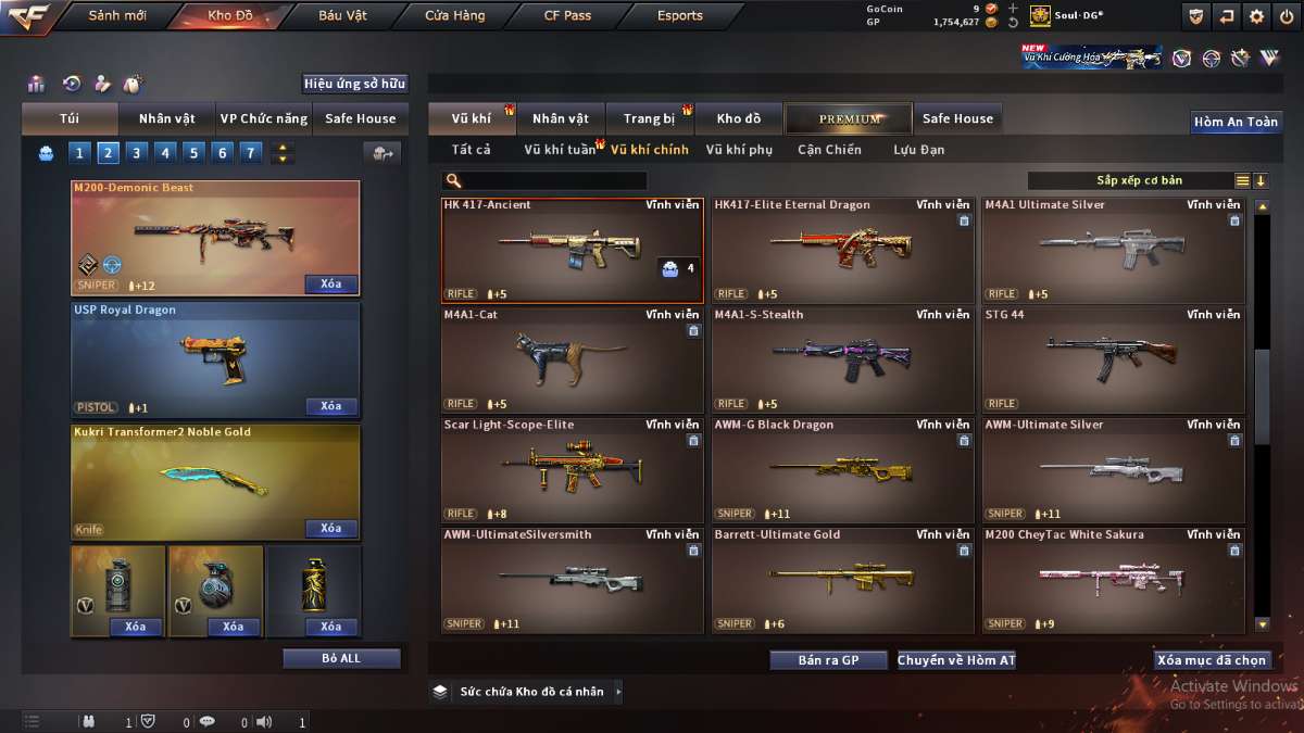 shop acc cf uy tin gia re